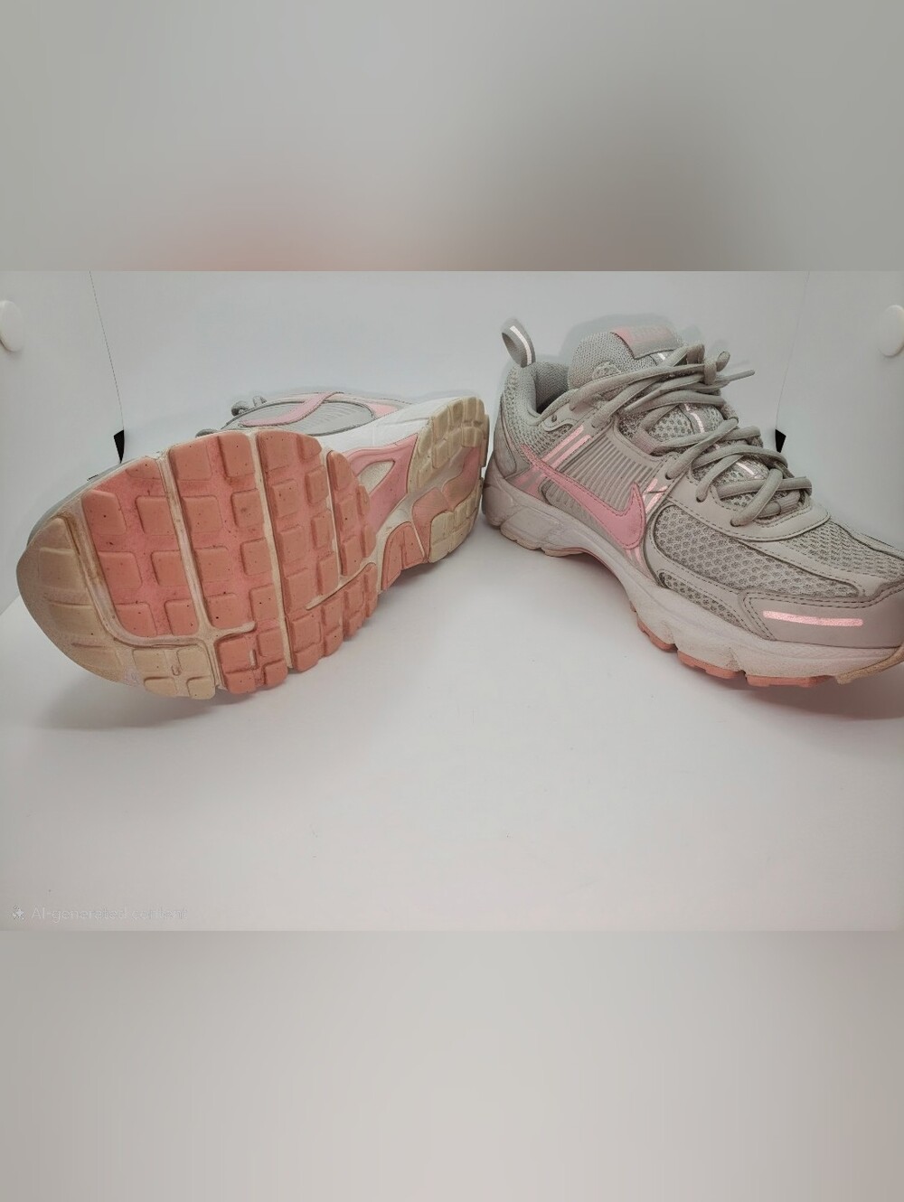 Nike Women’s Gray and Pink Athletic Sneakers